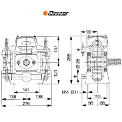 Pompe piston-membrane BP 60K Ø 30 mm "Comet"