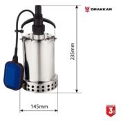 Pompe immergée automatique eaux claires "Drakkar"