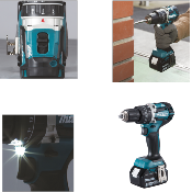 Perceuse Visseuse à percussion 18 V Li-ion " MAKITA" DHP 484 RTJ