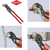 Pince Clé Gainée 250 mm avev bouton poussoir "KNIPEX"