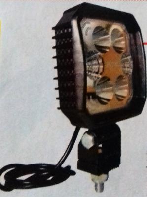 Phare de travail LED en carbone grand carré 6 led 12w (17046)