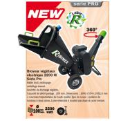 Broyeur Végétaux Electrique  2200 W  - "Ribimex"