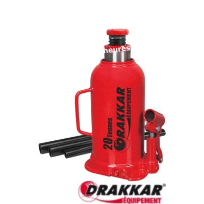 Cric bouteille hydraulique base soudée 20T - "DRAKKAR"