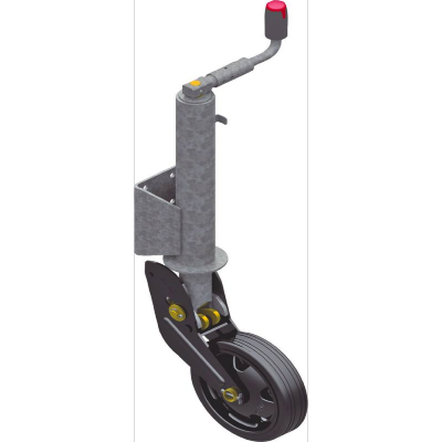  Roue Jockey Jante Acier Semi Automatique Avec support 800 kg