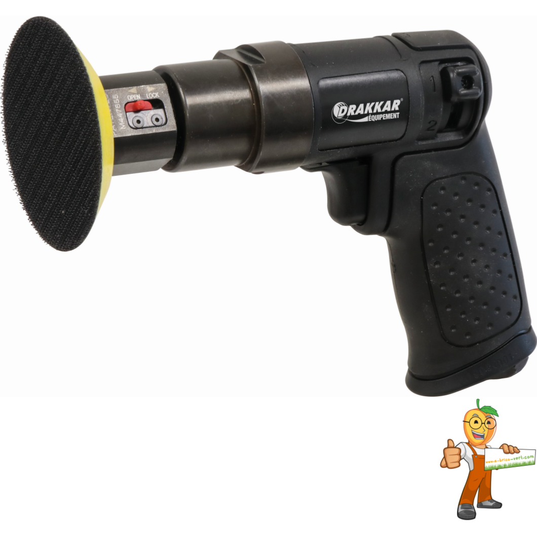 Mini Ponceuse à Disque Pneumatique Rodcraft RC7601 - Compacte, 18 000 Tr/min, Pour Espaces Restreints