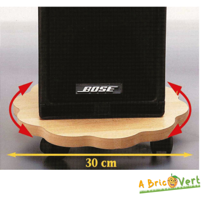 Support roulette pour plantes Forme fleur D 30 cm - "MOTTEZ"