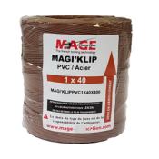 Fil pour attacheur "MAGE" - Ø 0.40 mm PVC/Acier Non Dégradable