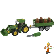 John Deere avec remorque de transport