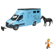 Jouet Van Mercedes + 1 cheval