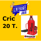 Cric bouteille hydraulique base soudée 20T - "DRAKKAR"