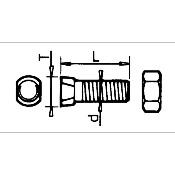 Boulon Tête Conique 12 x 34 (12.9)