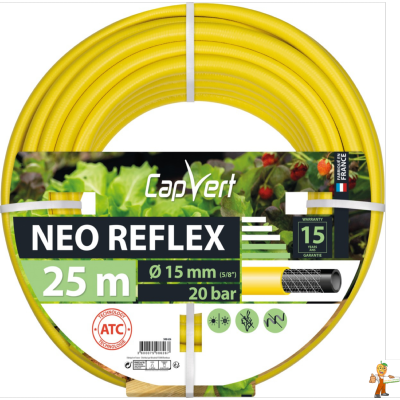 Tuyau d'arrosage Neo Reflex Ø 15 x 25 m. "CAP VERT"