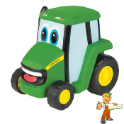 Jouet Tracteur Johnny Pousse Roule 