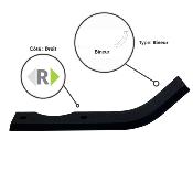 Couteau de fraise - Bineur - 195 mm - Gauche - Type Japonais Honda, Iseki, Kubota, MIitsubishi