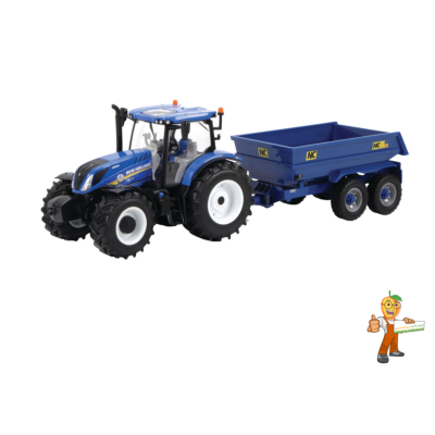 Tracteur New Holland T6 + Remorque