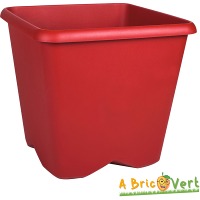 Pot à fleurs Carré Gamme Chorus Rubis - "EDA" 35.6 L