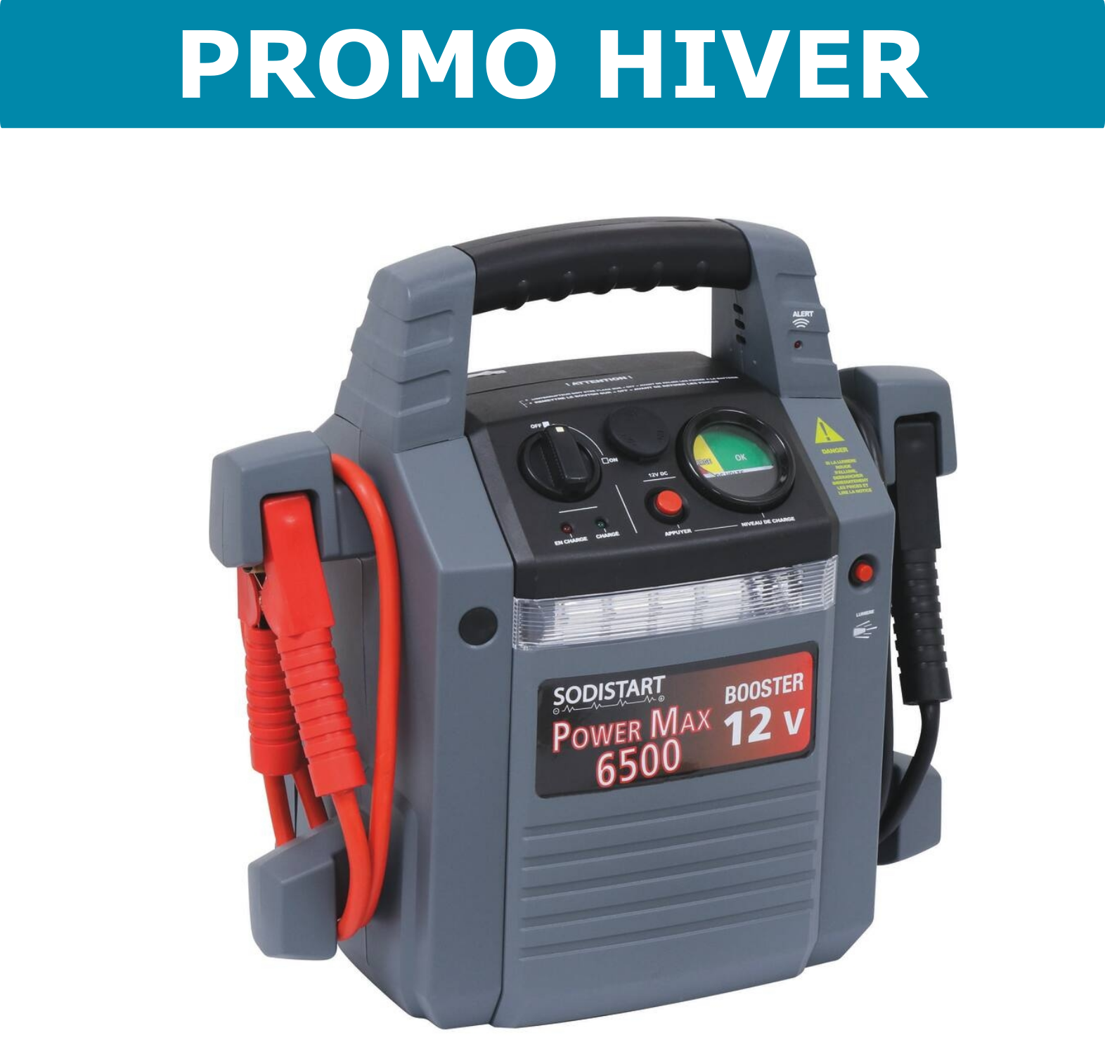 Booster Portable 12 V  - Power Max 6500 - "SODISTART"