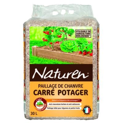 Paille De Chanvre CARRE POTAGER - 30 L - UAB - "Naturen"