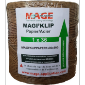 Fil pour attacheur de vigne "MAGE" -  Ø 0.36 mm Papier/Acier Biodégradable
