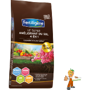 Terreau Super Améliorant Du Sol 4 en 1 - "FERTILIGENE"