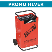 Chargeur Démarreur Sur Roues 12/24 V - CD 600 -  "SODISTART"