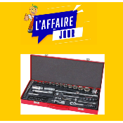 Coffret métallique de douilles 1/4" - 1/2" - "DRAKKAR"