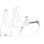 Marteau - URC401D  Adaptable  "DEL MORINO"