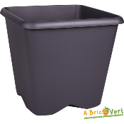 Pot à fleurs Carré Gamme Chorus Gris - "EDA" 35.6 L